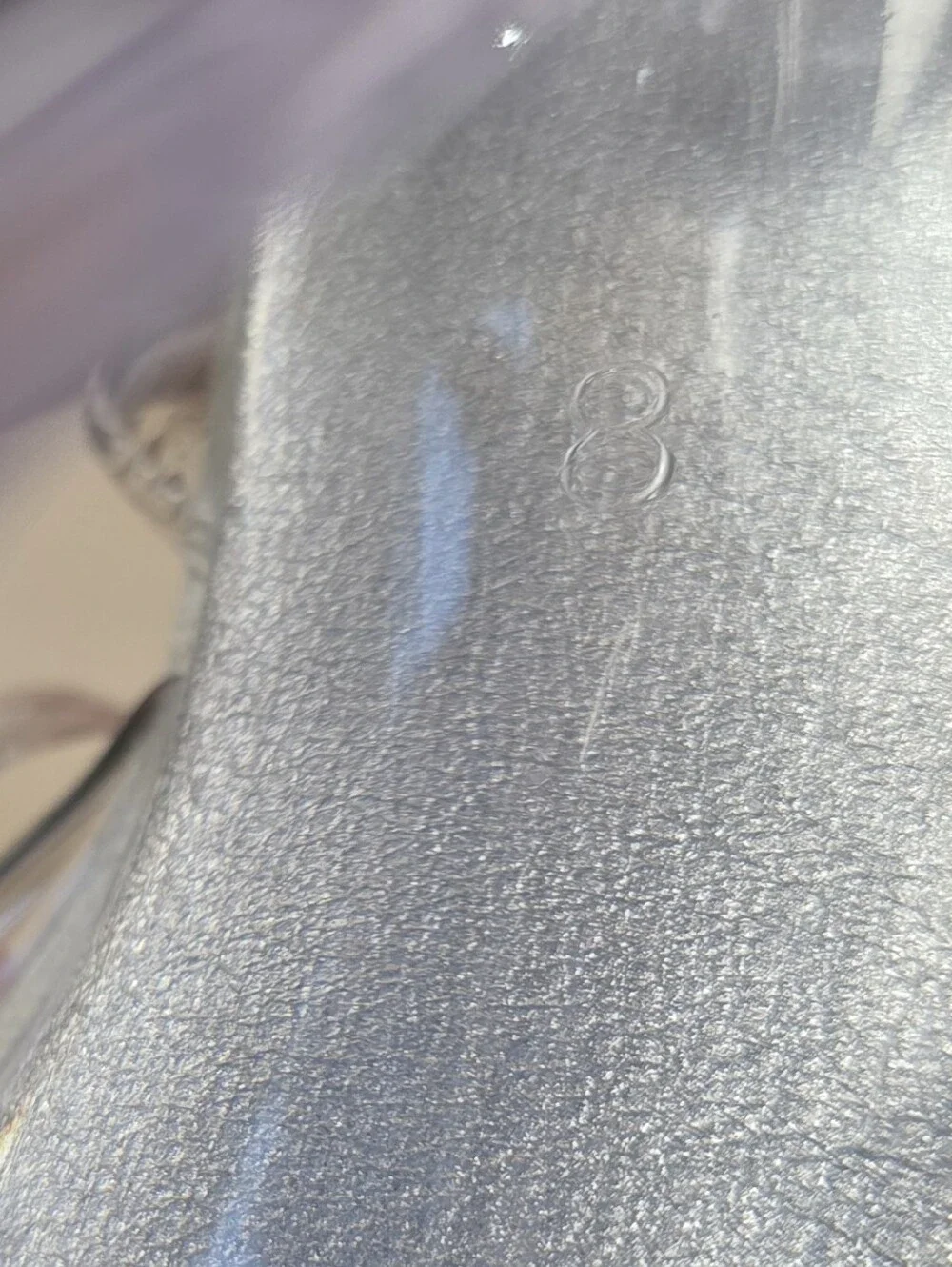 Pleaser Size 8 Clear Silver Glitter Platform Heels